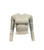 Maglia corta costine lupetto