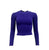 Maglia corta costine lupetto
