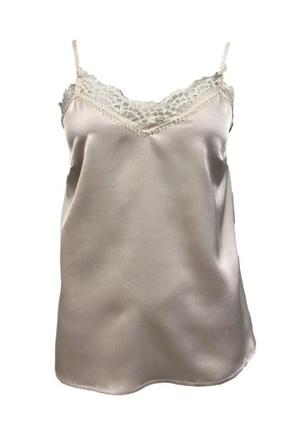 Top pizzo scollo raso