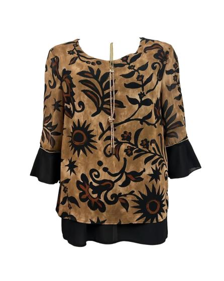 Casacca curvy collana oro