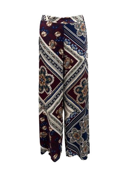 Pantalone fant. quadro-fiori