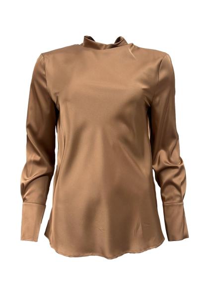 Blusa lupetto raso