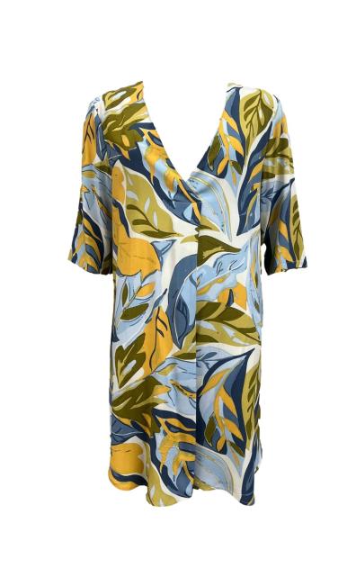 Camicione curvy foglie