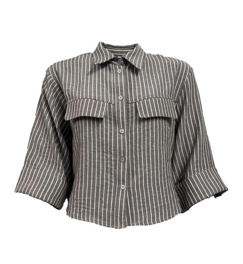 Camicia m/m rigata