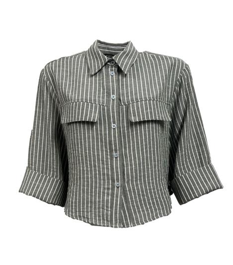 Camicia m/m rigata