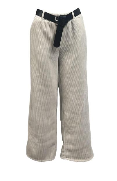 Pantalone costine velluto cintura