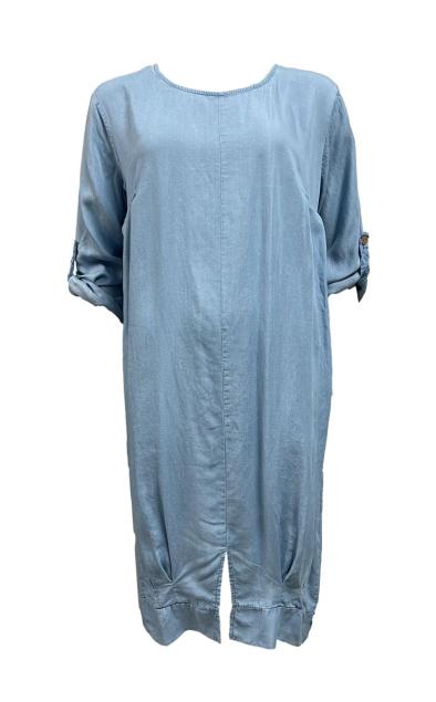 Abito tencel spacco