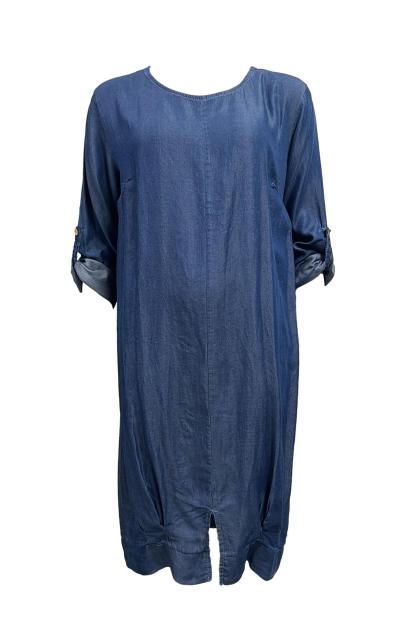 Abito tencel spacco