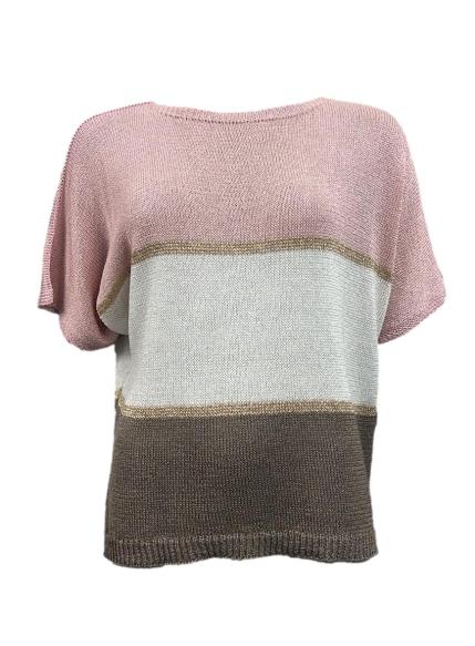 Maglia m/m filo bicolore
