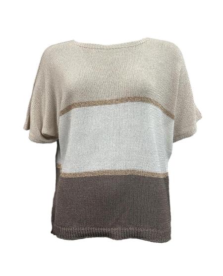 Maglia m/m filo bicolore