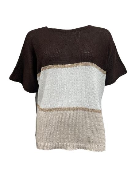 Maglia m/m filo bicolore