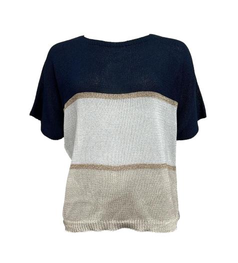 Maglia m/m filo bicolore
