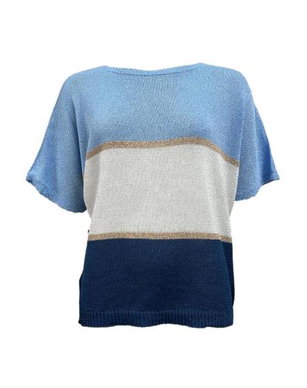 Maglia m/m filo bicolore