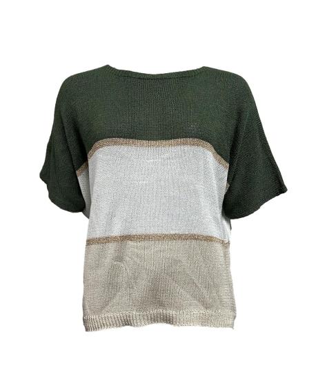 Maglia m/m filo bicolore