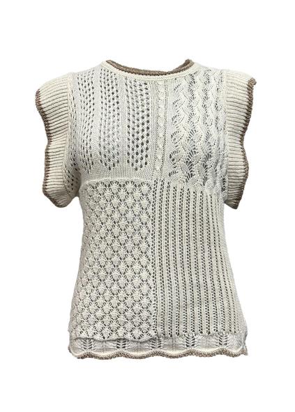 Maglia smanicata filo