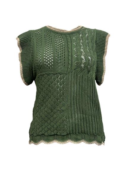 Maglia smanicata filo