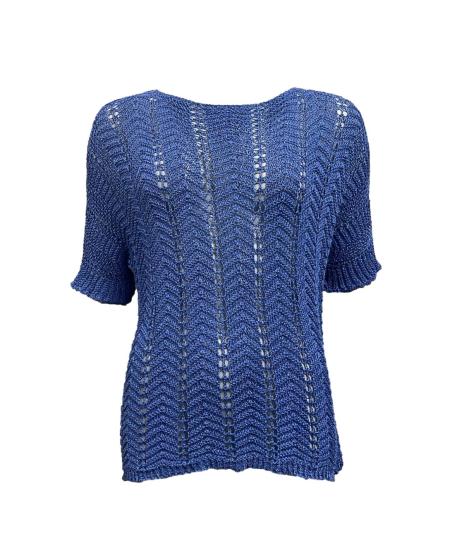 Maglia lurex traforata