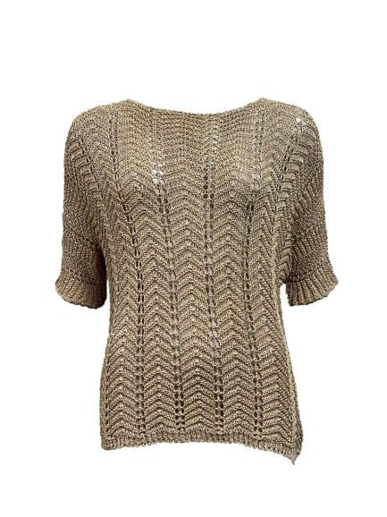 Maglia lurex traforata