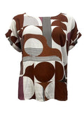 Maglia m/m disegno astratto