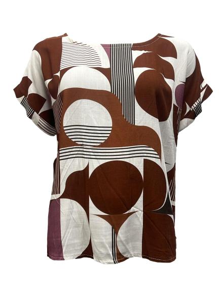 Maglia m/m disegno astratto