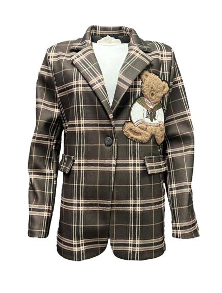 Giacca quadri orso