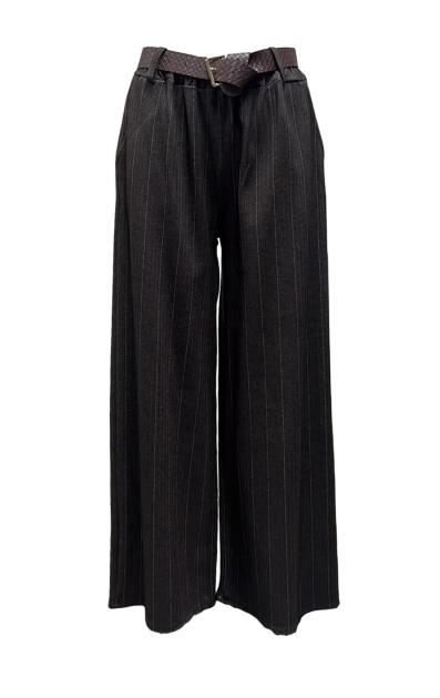 Pantalone palazzo gessato