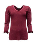 Maglia viscosa scollo punta
