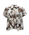 Camicia fiori paillettes