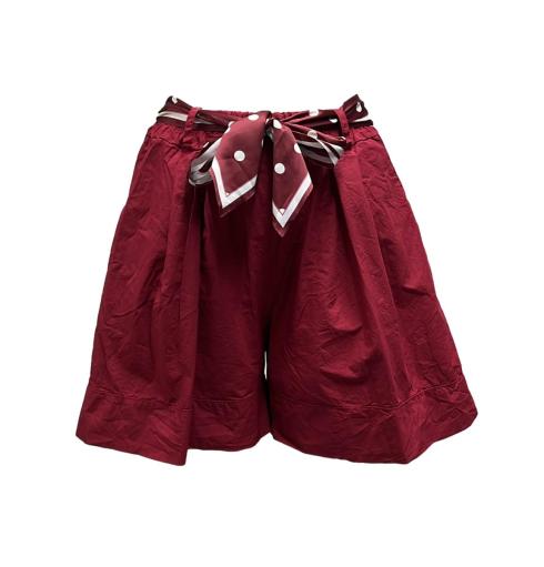Shorts cotone fusciacca