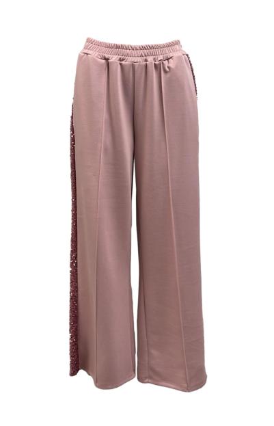 Pantalone felpa paillettes