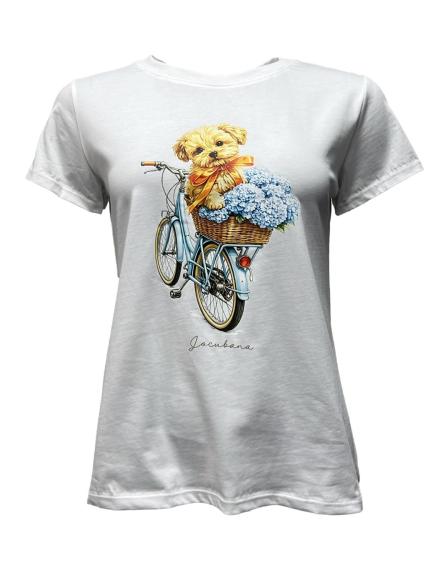 T-shirt cane+bici