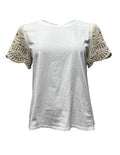 T-shirt mk ricamo