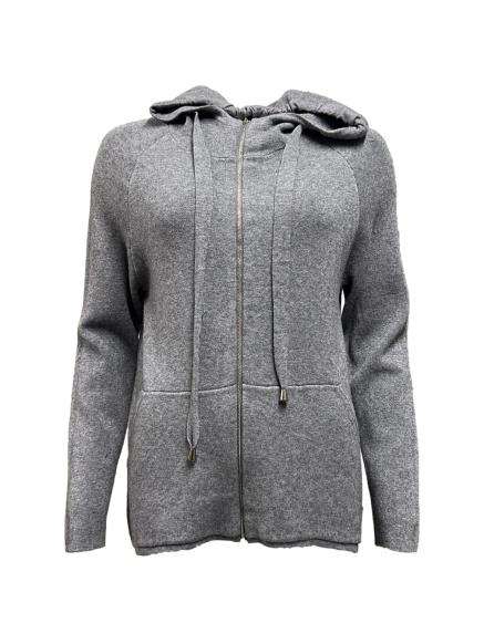 Felpa cappuccio zip