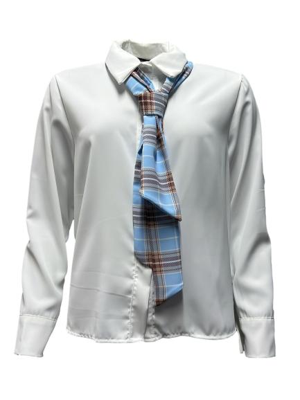 Camicia cravatta quadri