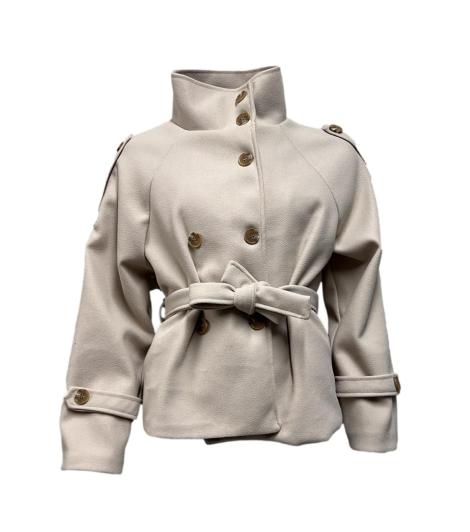 Cappotto lupetto corto fusciacca  lana cotta
