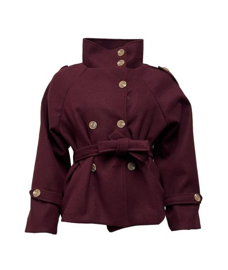 Cappotto lupetto corto fusciacca  lana cotta