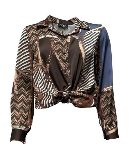 Camicia raso st. grafica