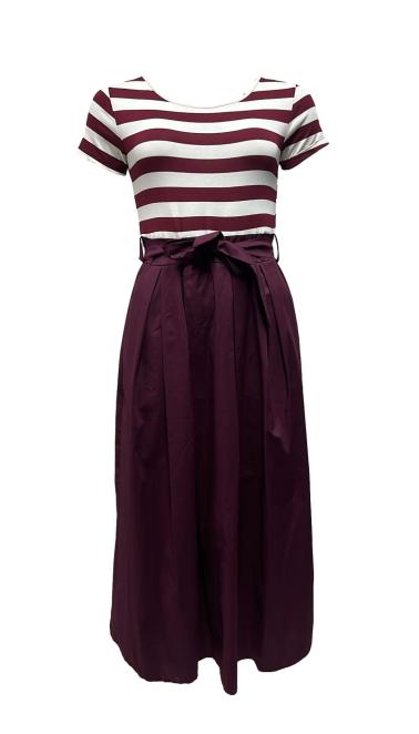 Abito corpetto righe