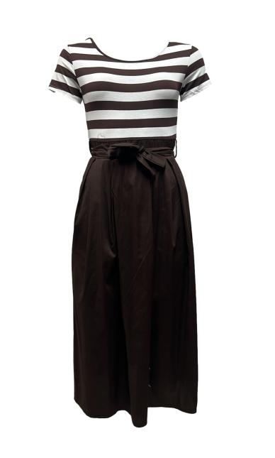 Abito corpetto righe