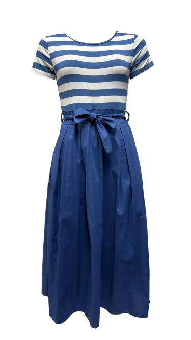 Abito corpetto righe