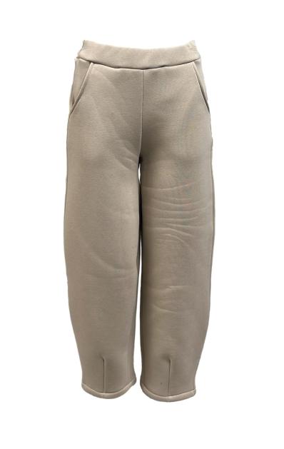Pantalone felpa pieghe