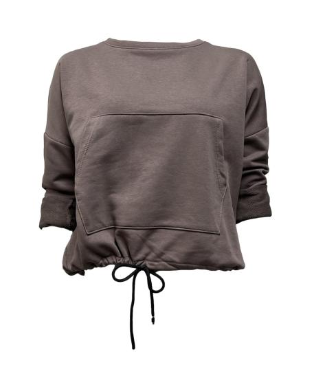 Maglia felpa tasche e laccetto