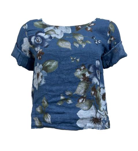 Maglia bottoni fiori