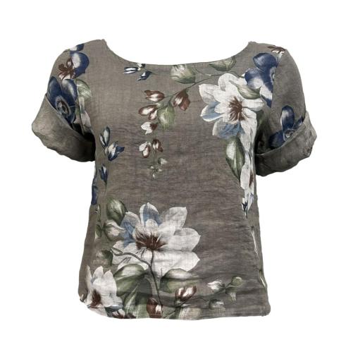 Maglia bottoni fiori