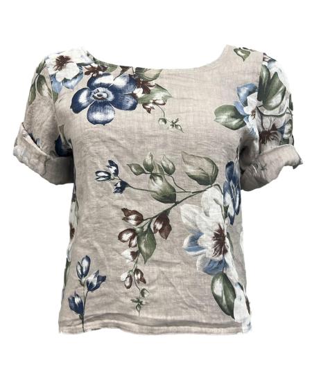 Maglia bottoni fiori