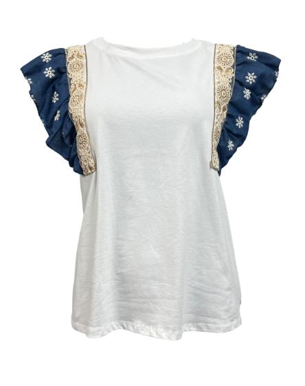 T-shirt voilant jeans