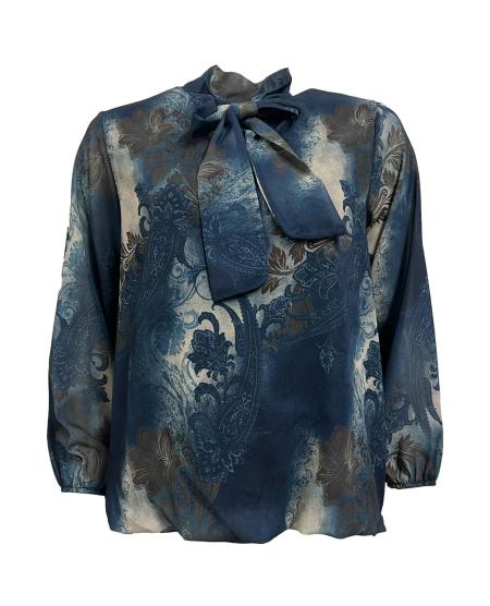Blusa fiocco stampa