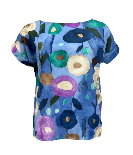 Maglia m/m fiori