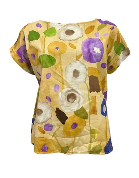 Maglia m/m fiori