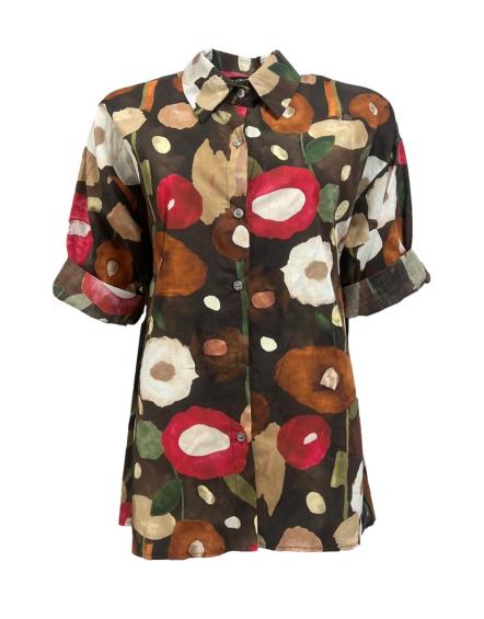 Camicia fiori dipinto